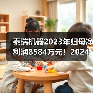泰瑞机器2023年归母净利润8584万元!2024年一季度营收微降(图2) 泰瑞机器2023年归母净利润8584万元!2024年一季度营收微降(图2)