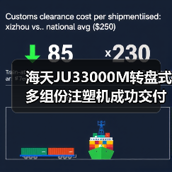 海天JU33000M转盘式多组份注塑机成功交付（图2）