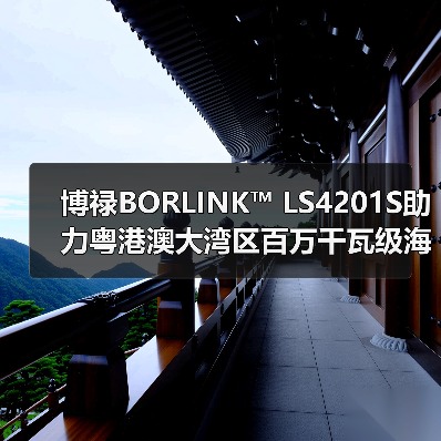 博禄BORLINK™ LS4201S助力粤港澳大湾区百万千瓦级海上风电基地建设（图4）