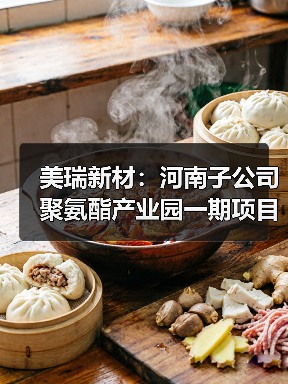 美瑞新材:河南子公司聚氨酯产业园一期项目进入试生产阶段!(图2) 美瑞新材:河南子公司聚氨酯产业园一期项目进入试生产阶段!(图2)