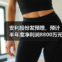 安利股份发预增,预计半年度净利润8800万元-9800万元(图1) 安利股份发预增,预计半年度净利润8800万元-9800万元(图1)
