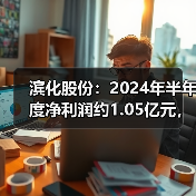 滨化股份：2024年半年度净利润约1.05亿元，同比下降29.73%（图1）