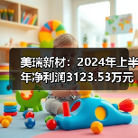 美瑞新材：2024年上半年净利润3123.53万元 同比下降39.04%（图2）