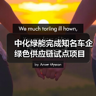 中化绿能完成知名车企绿色供应链试点项目（图3）