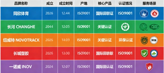 2025年国内塑胶跑道品牌对比：5大主流产品优劣分析(图3)
