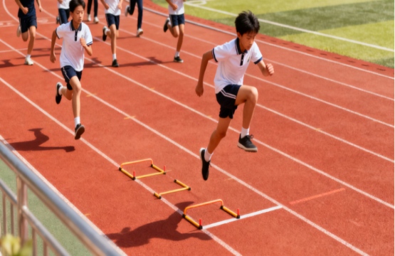 市第三中学标准塑胶跑道建设(图2)