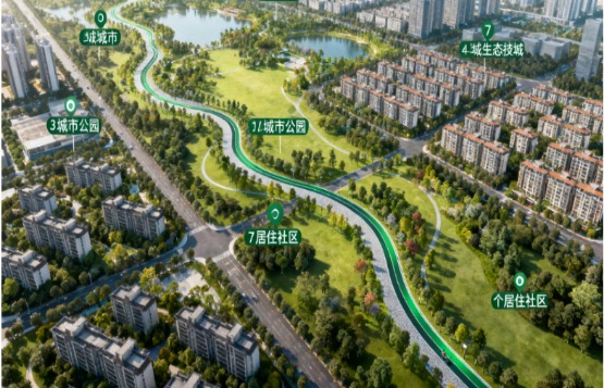 晟胜地坪：南方生态科技城海绵城市透水绿道工程案例(图2)