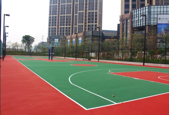 晟胜户外高弹性硅PU篮球场（社区/体育馆建设）