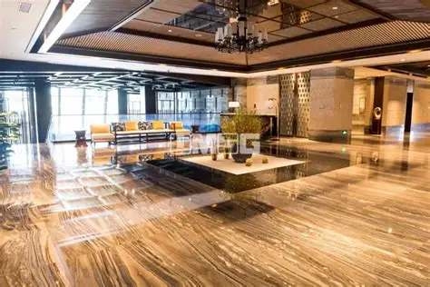 晟胜地坪：五星级酒店大堂大理石效果环氧磨石地坪案例(图3)